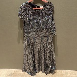 Girls party dress size 11/12 “Disco ball shine!!